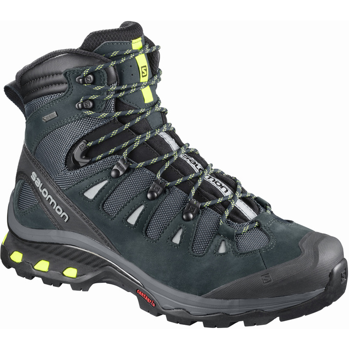 Buty Turystyczne Męskie Salomon QUEST 4D 3 GTX® - Oliwkowe / Czarne - Polska (705-EYBRLQ)